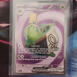 Pokemon Sinistcha ex 189/167 Sv06 Twilight Masquerade Ultra Rare Holo Card - Image 1