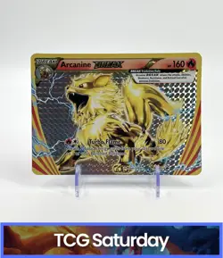 2017 POKEMON XY PROMO #XY80 ARCANINE BREAK JUMBO CARD - Image 1