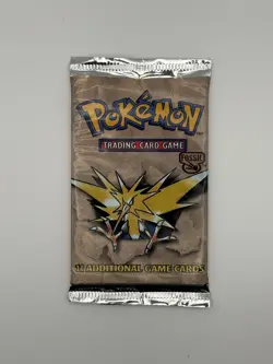 1999 Pokemon Fossil pack Zapdos Art factory sealed WOTC New near mint vintage - Image 1