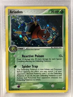 2005 Pokemon EX Unseen Forces #2 ARIADOS-HOLO PSA 8 FREE SHIPPING - Image 4