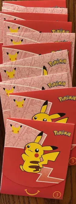 🔥2021 Pokemon 25th Anniversary McDonald's LOT of 20 Red Promo Packs Sealed🔥New - Image 1