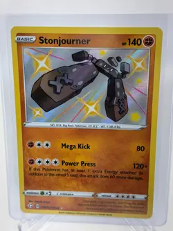 Pokemon 2021 SWSH Shining Fates Stonjourner Shiny Vault #SV075/SV122 Holo - Image 1