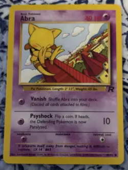Pokemon TCG Abra Team Rocket Basic Pokemon 49/82 40 HP Common Regular Unlimited - Image 1