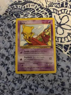 Pokemon TCG Abra Team Rocket Basic Pokemon 49/82 40 HP Common Regular Unlimited - Image 3