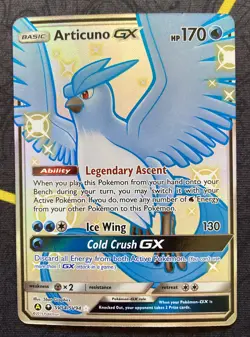 Pokemon TCG Articuno GX SV54/SV94 Hidden Fates Set Shiny - Image 1