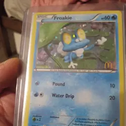 Froakie - 4/12 - Confetti Holo Stamped McDonald’s 2013 Promo Pokemon TCG - Image 2