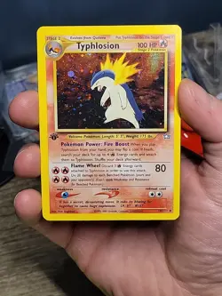 Pokemon TCG 1st Edition Typhlosion 18/111 Neo Genesis Holo - Image 5
