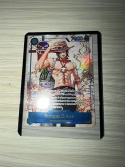 One Piece Carrying on His Will Portgas D Ace Alt Art OP13-119 SEC - Image 1