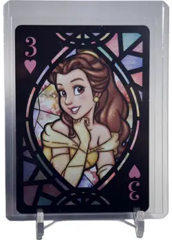 Belle 2021 Tenyo Disney Stained Glass Playing Card W/Top (Beauty & The Beast) - Image 1