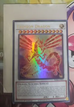 Yu-Gi-Oh! TCG Crimson Dragon 1st Edition super Rare Card RA04-EN061 (×1) - Image 1