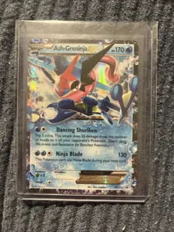 Pokemon Ash-Greninja EX Blackstar Promos Holo Card XY133 - Image 1