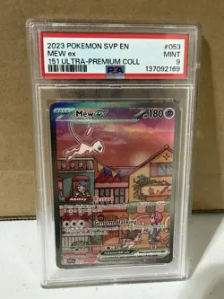 Mew ex 053 Sv: Scarlet & Violet Promo Cards Holo PROMO 151 2023 - PSA 9 - Image 1
