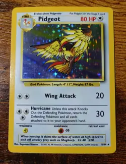 Pidgeot 8/64 No Symbol Error Holo Jungle Set Rare Pokemon Card VLP/NM^ - Image 1
