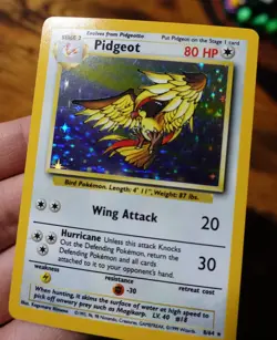 Pidgeot 8/64 No Symbol Error Holo Jungle Set Rare Pokemon Card VLP/NM^ - Image 3