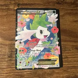Pokemon Shaymin EX Ultra Rare Full Art Holo Card 106/108 Roaring Skies 110 HP - Image 1