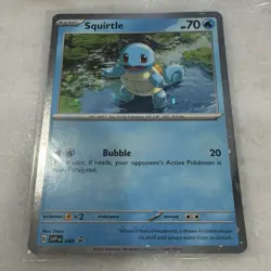 Squirtle 048 SV: Scarlet & Violet Promo Cosmos Holo Basic Pokemon TCG Card - Image 1