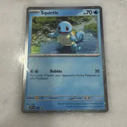 Squirtle 048 SV: Scarlet & Violet Promo Cosmos Holo Basic Pokemon TCG Card - Image 2