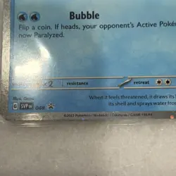 Squirtle 048 SV: Scarlet & Violet Promo Cosmos Holo Basic Pokemon TCG Card - Image 5