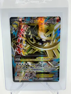 Pokemon M Steelix EX Full Art Holo Ultra Rare 109/114 XY Steam Siege Card - Image 1