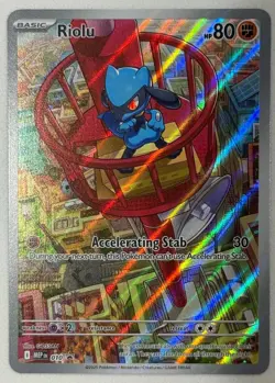 Riolu MEP 010 Promo Holo Full Art Pokemon Card Scarlet Violet NM-LP - Image 1