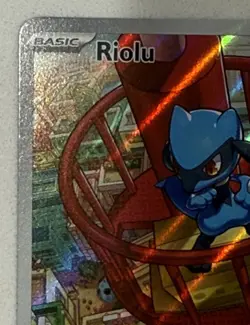 Riolu MEP 010 Promo Holo Full Art Pokemon Card Scarlet Violet NM-LP - Image 4
