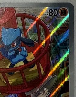 Riolu MEP 010 Promo Holo Full Art Pokemon Card Scarlet Violet NM-LP - Image 5