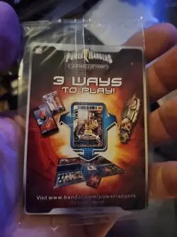 SDCC 2013 Power Rangers Red Green Mighty Morphin Action Card Game Promo P-189 - Image 2