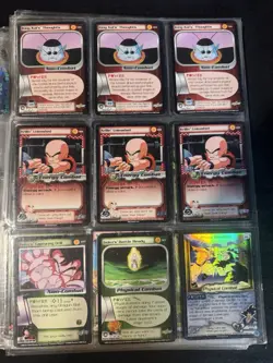 Score Dragon Ball Z CCG Mixed Card Lot King Kai Goku Vegeta Holo Combat Cards - Image 1