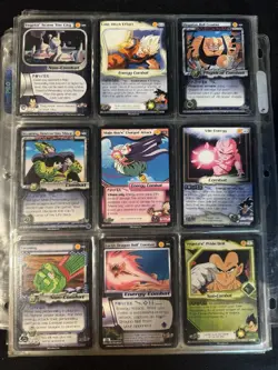 Score Dragon Ball Z CCG Mixed Card Lot King Kai Goku Vegeta Holo Combat Cards - Image 2