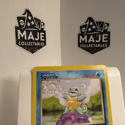 Pokemon TCG Squirtle Card 93/130 Base Set 2 Unlimited Regular Common - Image 3