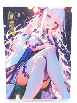 Key of The Moon & Stars - Anime Waifu Trading Card - Emilia - Image 1