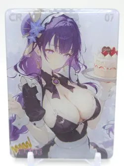 Dimensional Roaming - Anime Waifu CR Card - Raiden Shogun - NUMBERED 11/50 - Image 1