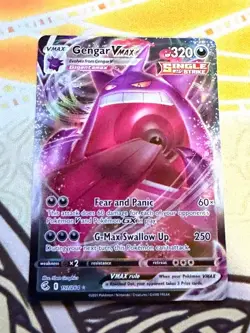 2021 Pokemon Gengar VMAX Gigantamax 157/264 Full Art Fusion Strike TCG Card NM - Image 3