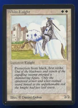 White Knight Beta NM MTG magic #5135 - Image 1