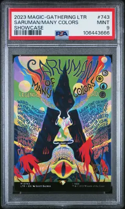 2023 MTG LTR Saruman of Many Colors #743 (M) Lord Of The Rings - MINT - PSA 9 - Image 1