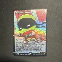 Dark Leo & Shredder (Showcase) Foil #0289 - TMNT MTG Ninja Turtles Magic NM - Image 1
