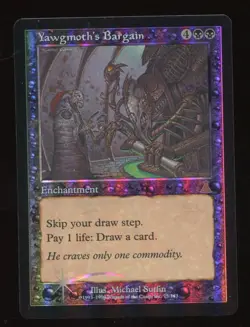 Yawgmoth's Bargain Foil Urza's Destiny LP/SP MTG magic #4568 - Image 1