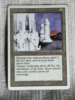 MTG Magic Ivory Tower Artifact Revised - Image 1