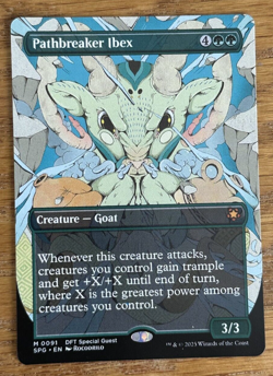 MTG Aetherdrift, Pathbreaker Ibex - Special Guest Borderless - Image 1