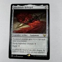 Blackblade Reforged - Commander - Kamigawa Neon Dynasty - NEC 146 – MTG - Rare - Image 1