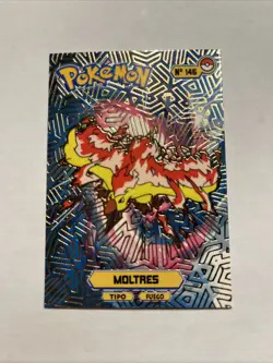 Misprint Moltres #146 Pokemon Kanto Holo Shift Topps Series Peru - Image 1