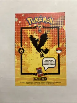 Misprint Moltres #146 Pokemon Kanto Holo Shift Topps Series Peru - Image 2