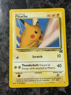 2001 POKEMON TCG WOTC BLACK STAR PROMO 26 POKEMON SNAP PIKACHU NEAR MINT - Image 1