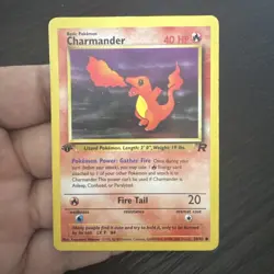 Charmander 50/82 Team Rocket Regular First Edition Pokemon Card WOTC - Image 1