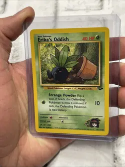 Erika's Oddish 70/132 - NM/MT - Gym Challenge Pokemon Card Nintendo Common WOTC - Image 1