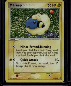 Pokemon TCG Mareep 67/109 Team Rocket Returns Reverse Foil LP - Image 1