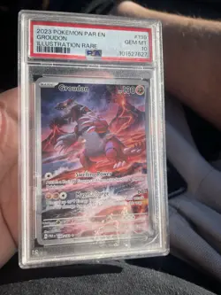 Pokemon TCG Groudon Illustration Rare Paradox Rift PSA 10 LOOK AT PICS NO RETURN - Image 3