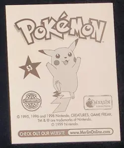 1999 Merlin Pokemon #S3 Charmeleon prism high grade - Image 3