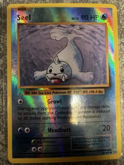 Pokemon TCG Seel 28/108 XY Evolutions reverse holo NM/LP - Image 1