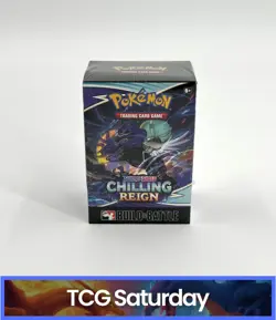 2021 POKEMON SWORD & SHIELD CHILLING REIGN BUILD & BATTLE DECK BOX SEALED - Image 1